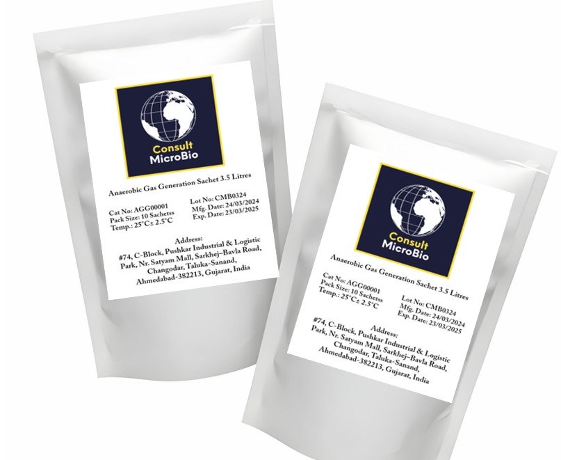 Anaerobic Gas Generation Sachet 3.5L, Pack of 10