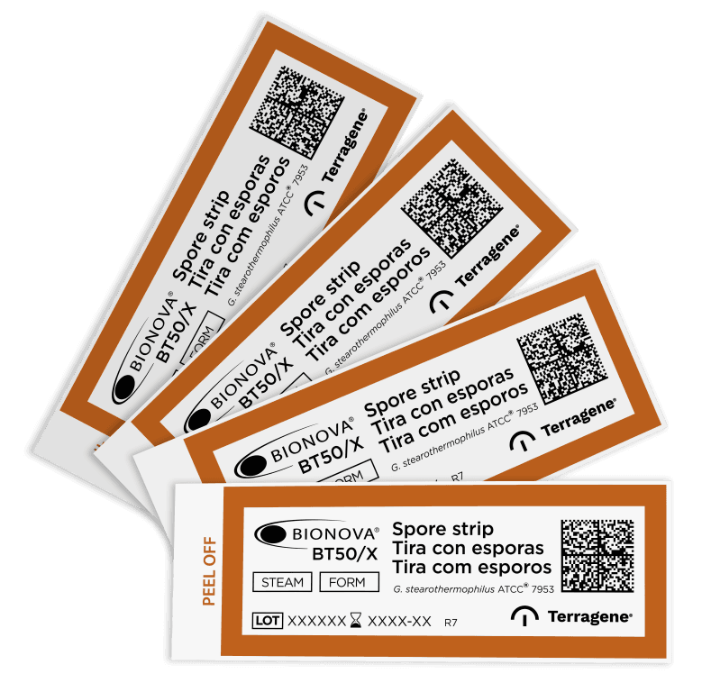 BT50 Spore strip biological indicator (10^6 Geobacillus stearothermophilus ATCC®* 7953)